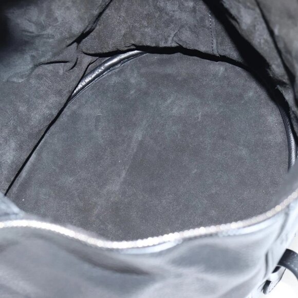 BALENCIAGA Shoulder Bag Leather Black Auth - Picture 15 of 15